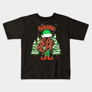 HIKING ELF CHRISTMAS Kids T-Shirt